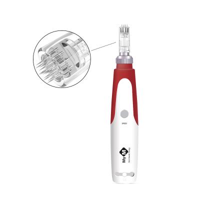 China Beautity MYM Professional Electric Stamp Pen Price With 2.0 Mm Dermapen Derma Pen For Skin Care Korea 12 Pins Nano 3D 5D Micro Needles for sale