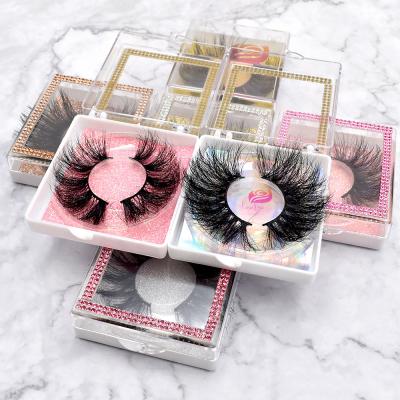 China Soft natural mink eyelashes 3d 4d 6d 5d mink eyelashes most popular false eyelashes 25mm for sale