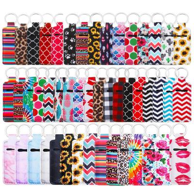 China Europe and America Bottle Key Chain Holder Wristband Lanyard RTS 1000 Styles Lip Stick Holders Factory Design Custom Lip Gloss Keychains Lip Balm Stick Holder new lipstick lip pomade for ladies for sale