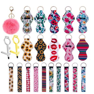 China Europe And America Bottles Chain Holder Lanyard Neoprene Lipstick Chapstick Holder Chain Holder Wristband Lip Balm Holders Touchless Bottle Opener Touchless Door Key Chain Bottle Opener main for sale