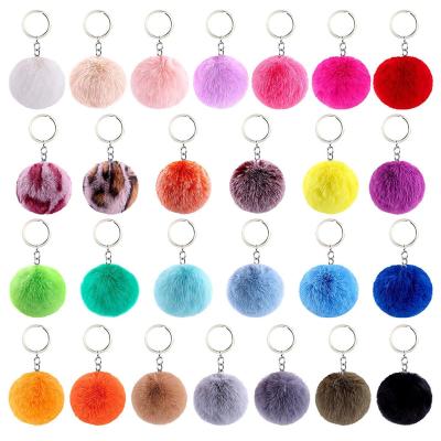 China 1000styles Pom Pom Balls In Stock 8cm Pom Pom Balls Keychain Holder Self Defense Women Safety Accessories Women Safety Accessories Keychain Set for sale