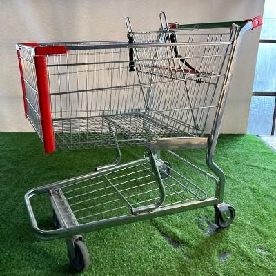 China Unveiling Factory Price Style Metal Basket Metal Shopping Trolleys Trolleys American Supermarket for sale