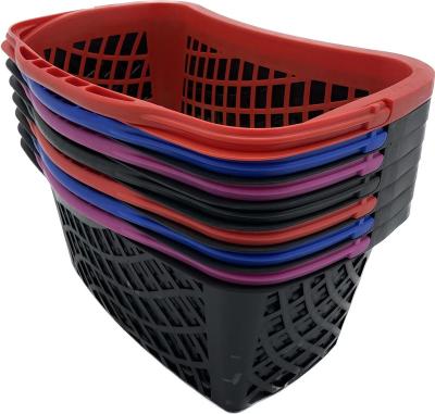 China New Design PP Plastic Baskets Snacks Hand Basket Supermarket Plastic Shopping Basket for sale