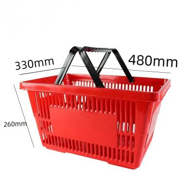 China 1) Supermarket 2)shops baskets snacks cosmetics hand basket supermarket plastic shopping basket for sale