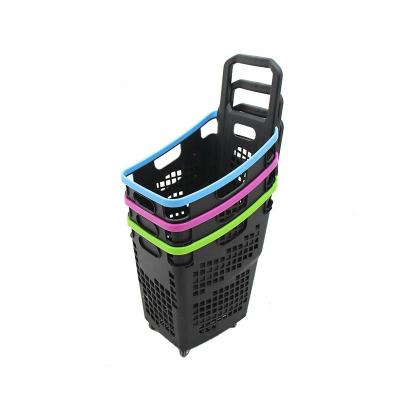 China PP Plastic Baskets Small Food Hand Basket Supermarket Shopping Basket for sale