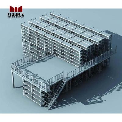 China Safe High Efficient Hong He Multi-Level Factory Directed-Sale Warehouse Rack Platform for sale