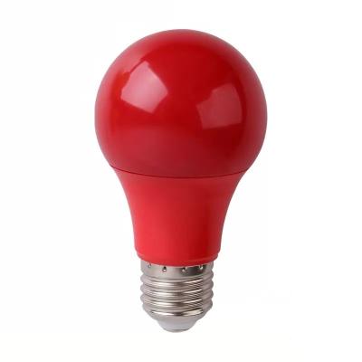 China Indoor LED Lighting Manufacture E27 Base  Wholesale High Quality Colorful LED Bulb Lamp  5w 7w 9w for Holiday for sale