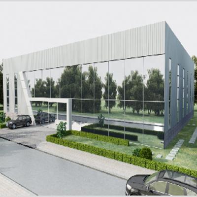 中国 Light Fabricated Prefab Steel Fabricated Hall House Sandwich Panel Steel Low Cost Fast Build Room Structure Multimedia Exhibition or Steel Sheet 販売のため