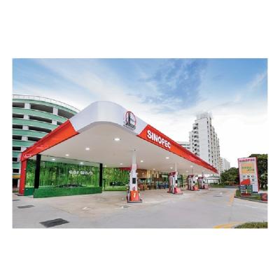 中国 Customized Gas Station Steel Fabricated House Gas Station Canopy Steel Structure Gas Station Shelter 販売のため