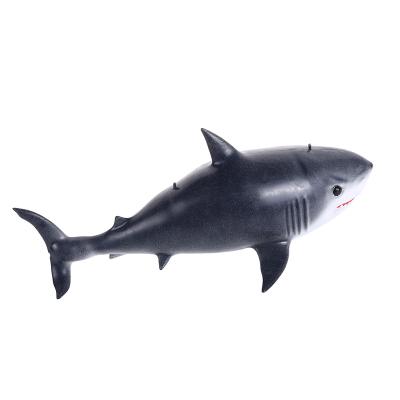 China Wholesale Giant 50cm TPR Action Figure Wholesale Sea Animal Shark Toy Shark Figurine Large Anti Squeeze Soft Jumbo Squishy Stress Stuffed Toy For Kids for sale