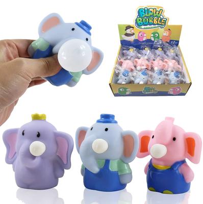 China Vinyl +TPR Non-Toxic Waterproof Safety Stress Relief Stress Stress Relief Sensory Bubble Squeeze Pin Decompression Squeeze Toys Elephant Squeeze Toys for sale