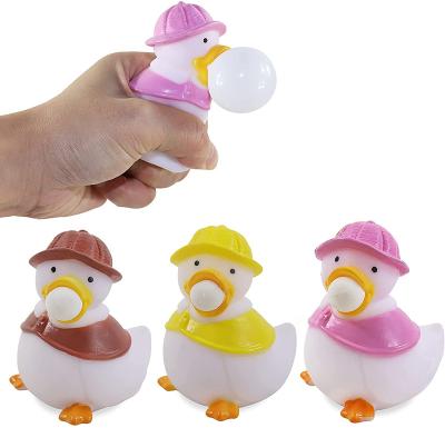 China Sensory Duck Pin Bubble Duck Anxiety Autism Squeeze Decompression Stress Reliever Non-Toxic Squishy Vinyl +TPR for Kids and Adults for sale