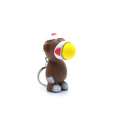 China Toy Vinyl Shooting EVA Popper Squeeze Animal Shoot Foam Balls Snap Toys Cool EVA PVC Monkey Ornament For Kids for sale