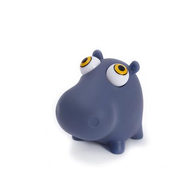 China Soft Novelty PVC Custom Stress Relief Worry Reduction Jumping Peepers Wiggle Jumping Toys 6.8*7*7cm Diameter / Squishy Eye Hippo Squeeze Eyeball: 1.8cm for sale