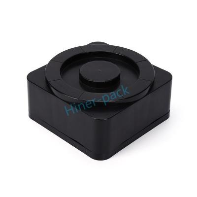 China 6 Inch Black ESD Low Gas Release Wafer Carrier Box ROHS Certificated Conductive PP Material for sale