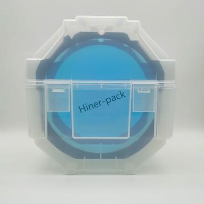 China Black Semitransparent Wafer Storage Box 25 Slots For Semiconductor Wafer Handling for sale