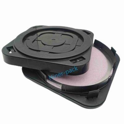 China Horizontal 12 Inch Wafer Storage Box Shipper Black Conductive PP Material for sale