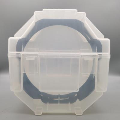 China 8 inch transparante wafer schipbox voor transport, opslag, verpakking Te koop