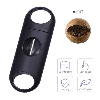 China CLASSIC Black And White Perfect Cigar Accessories For Men Cigar Cutter Cheap Custom V-Cut Best From Manufacturer for sale