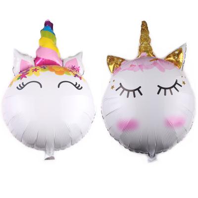 China Promotional Toy Helium Foil Unicorn Balloons for Birthday Wedding Party Decoration for sale