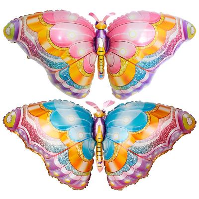 China Promotional Toy Amazon Hot-selling Children's Day Birthday Wedding Party Decorated Balloons Butterfly Shaped Foil Balloons for sale