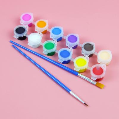 China Kids Eco-friendly Material Acrylic Painting Set Kindergarten Students Art Painting Graffiti For DIY Plaster Painting Strip for sale