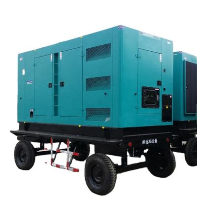 China CE Certified 50 kw 80kw 100kw 120kw Volvo Power Mobile Trailer Silent Diesel Electric Generator 2400*870*1450mm for sale