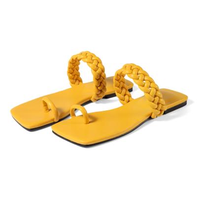 China Wholesale Fashion Trend Beach Shoes Hot-selling Woven Sandals and Slippers with Flip Flops for sale