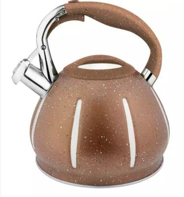 China High Quality Sustainable 3.0L Stainless Steel Whistling Kettle Boiling Water Teapot With Nylon Handle for sale