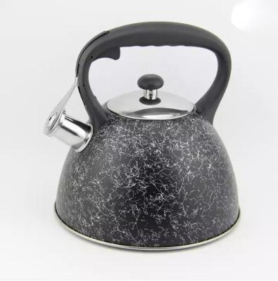 China High Quality Sustainable 3.0L Stainless Steel Whistling Kettle Boiling Water Teapot With Nylon Handle for sale