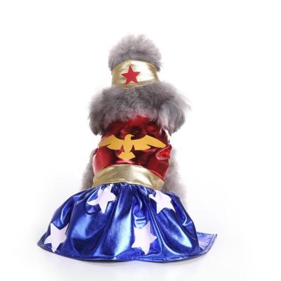 China Stocked Halloween Pet Supplies Dog Clothes Wizard Skirt Dog Costume Bat Skirt Christmas Day for sale