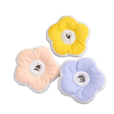 China Cute Flower Stocked Form Elizabeth Ring Pet Collar Waterproof Soft Anti-bite Rubbing Anti-scratch Pet Headgear Licking Cat And Dog for sale