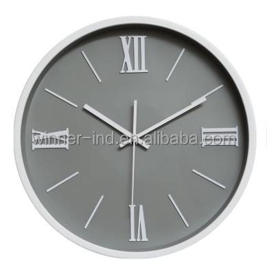 China Alibaba China Market Plastic Table Clock Innovative Stylish Digital Round Arabic Numerals Wall Clock for sale