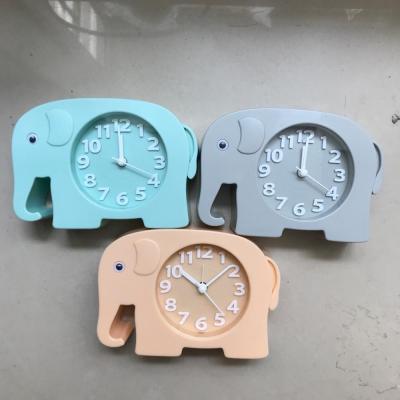 China Funny Plastic Animal Children Kids Alarm Novelty Elephant Shaped Beeper Alarm Clock for sale