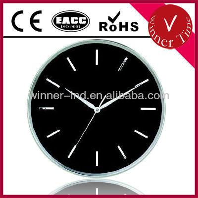 China Embossed Home Decoration Scale Super Slim Metal Wall Clock WT-D12-1 for sale