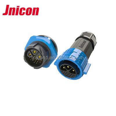 China Jnicon M25 3+13pin 16pin Electrical Power Signal Waterproof Connector M25 for sale