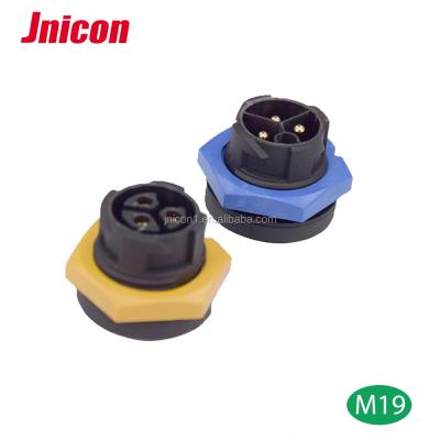 China Power Ribbon Cable Connectors Shielded 7 Pin M14 Waterproof Connector Amphenol Connector for sale