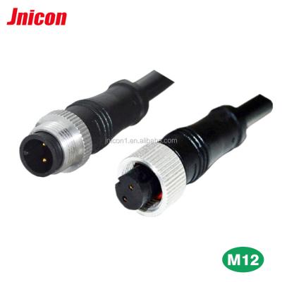 China audio & Mini Video Connectors 220v Diameter 12mm Waterproof 2pin Connectors for sale