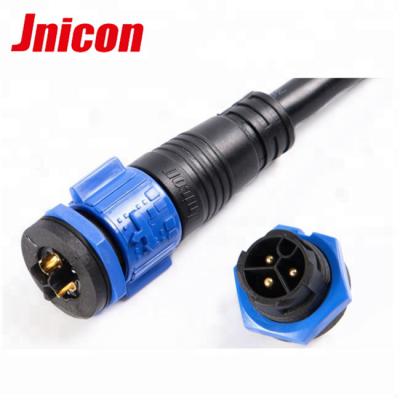 China m19 waterproof ip67 power connector 3 pin female power cord connector for sale