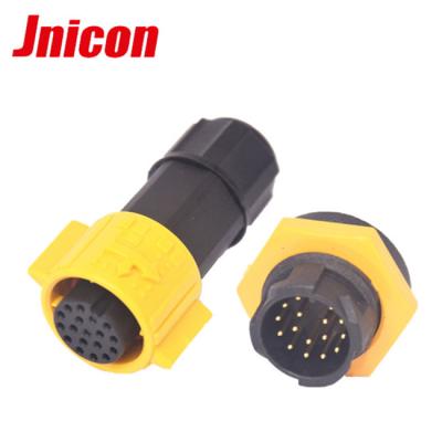 China Power jnicon m19 ip67 waterproof connector 20 pin ISO male female connector for sale