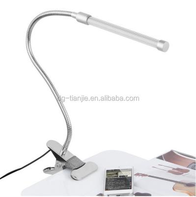 China Modern flexible desk lamp gooseneck with clip book light factory price from China for sale