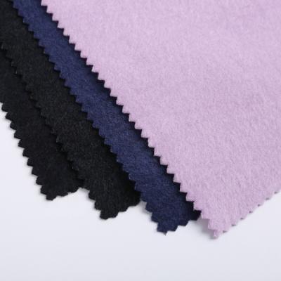 China Factory direct sale DIMENSIONS woven women one side brushed fleece dye bengaline fabric for sale