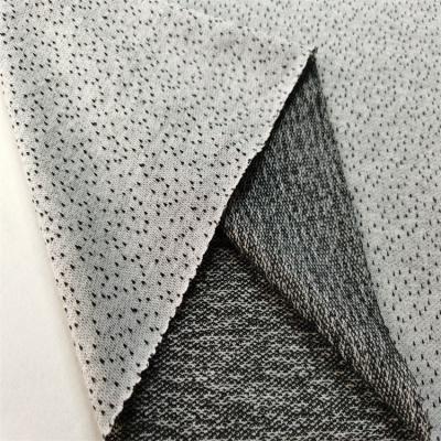 China Intensive Black Dot Gray And White Jacquard Polyester Fabric Color Blend Knitting Fabric Tear-Resistant for sale