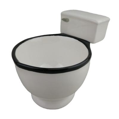 China Disposable Popular Cute Cartoon White Toliet Shaped Nordic Ceramic 3D Coffee Mug For Home Bar Hotel for sale