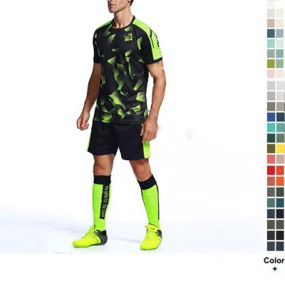 China Wholesale Custom Good Quality Promotion Sublimation Soccer Jersey Sets Football Uniform for sale