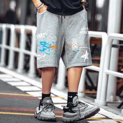 China Anti-wrinkle logo drawstring shorts men new cotton vintage hot summer high quality custom made sale casual for sale