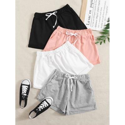 China 2021 Anti-Wrinkle Women Fashion Drawstring Lace Sports Drawstring Waist Casual Shorts for sale