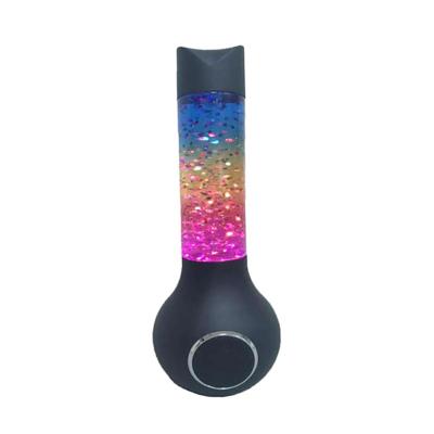 China Europe 12.5 Inch LED Flash Lava Lamp Children's Night Floating Flashing Light With Wireless Speaker for sale