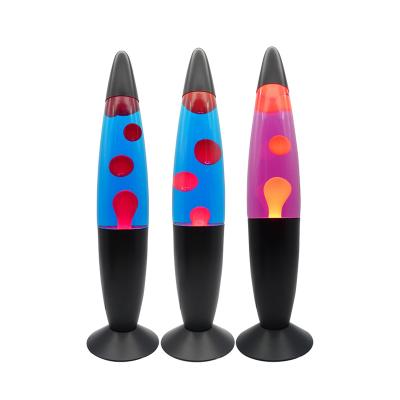 China MYSTERIOUS AND NOVELTY Low Price Round Rocket Shape LED Lava Lamp Wholesale Table Decoration Party Lava LAMP Round Base Lamp for sale