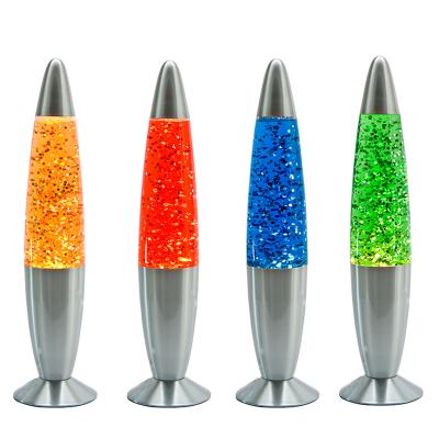 China 16 Inch Modern Glass Rocket Floor Standing Lava Lamp Holiday Decoration Light for sale